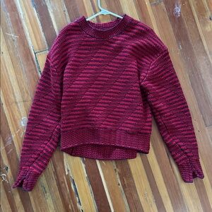 Rag & Bone striped Red and Black Women's Sweater